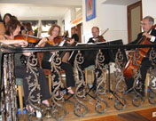 The Oberon String Quartet playing at Frederick's Restaurant Restaurant